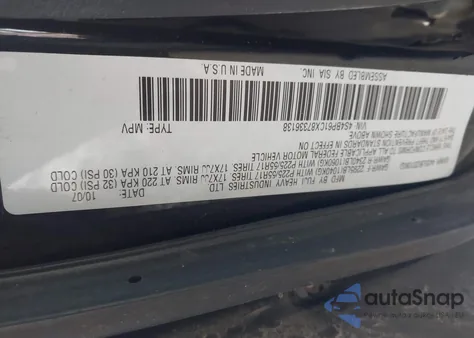 2008 Subaru Outback 2.5I/2.5I L.l. Bean Edition from USA, damaged, VIN 4S4BP61CX87336138